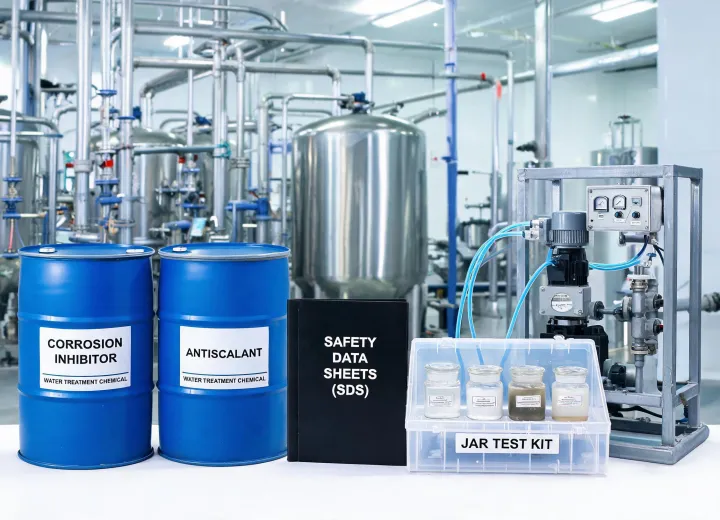Water treatment chemicals catalog
